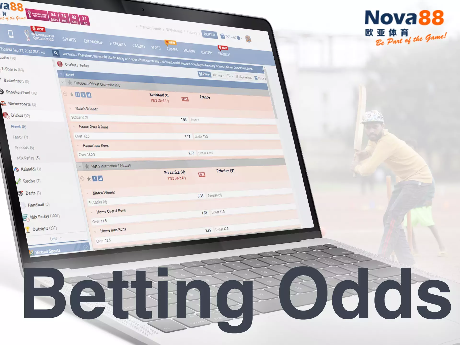 On the Nova88 website, bettors cherish high and fair odds.