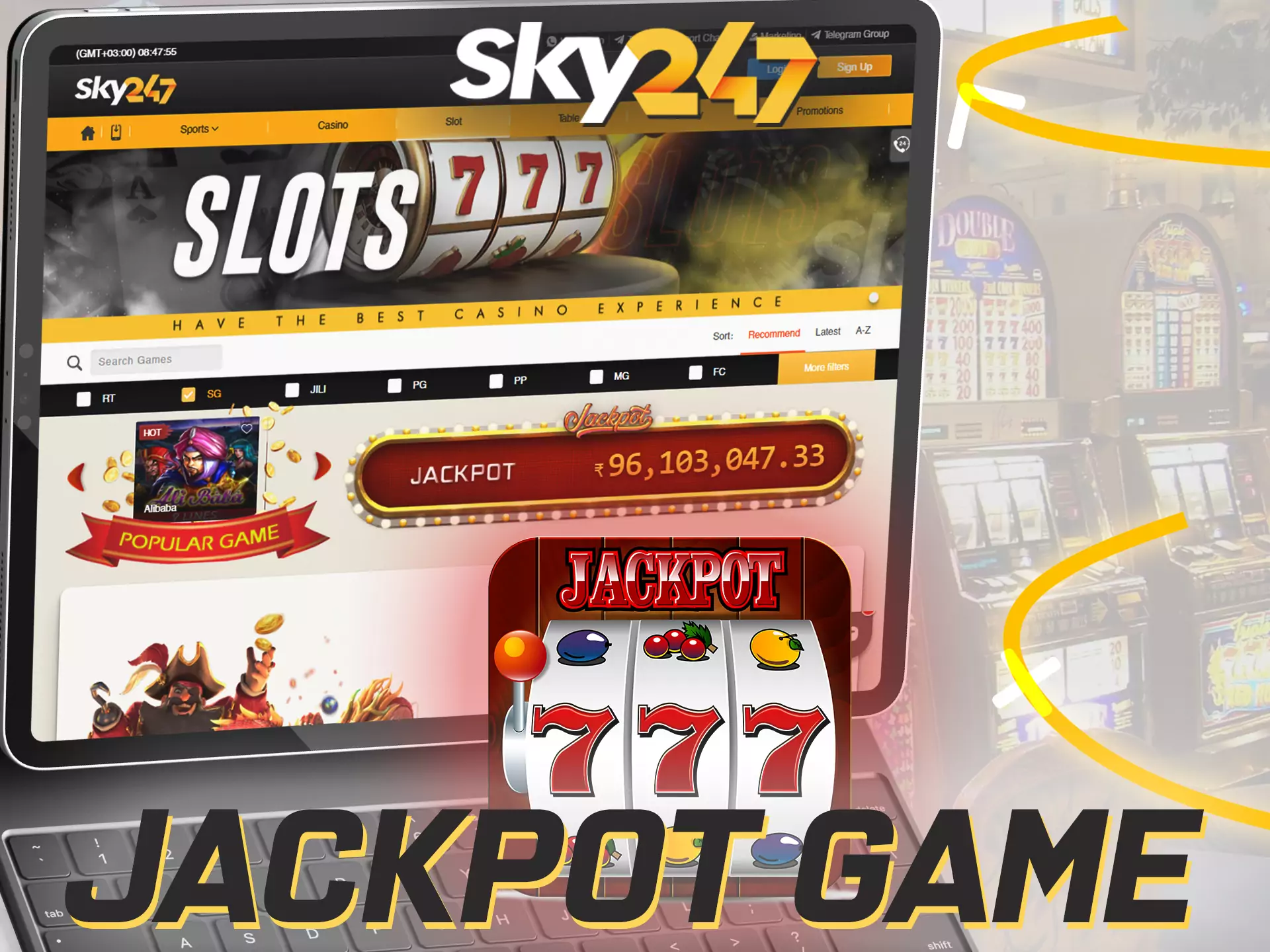 Play a jackpot game and win a fortune on Sky247.