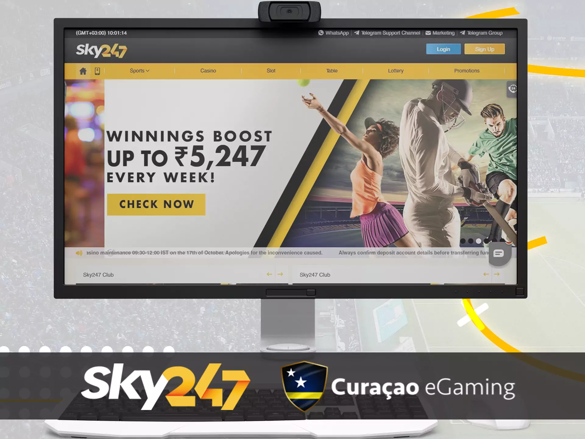 Betting on Sky247 is a legal online entertainment.