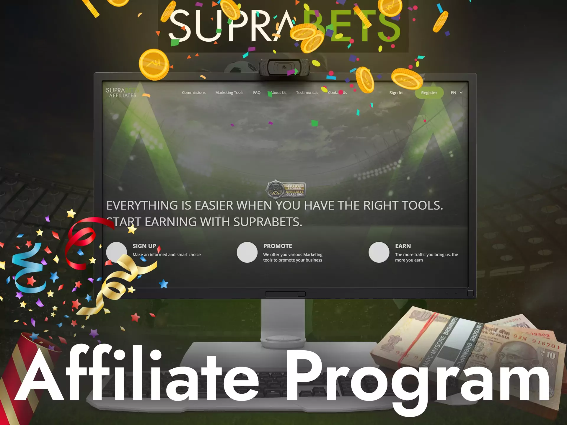 Join the Suprabets affiliate program, get more bonuses.