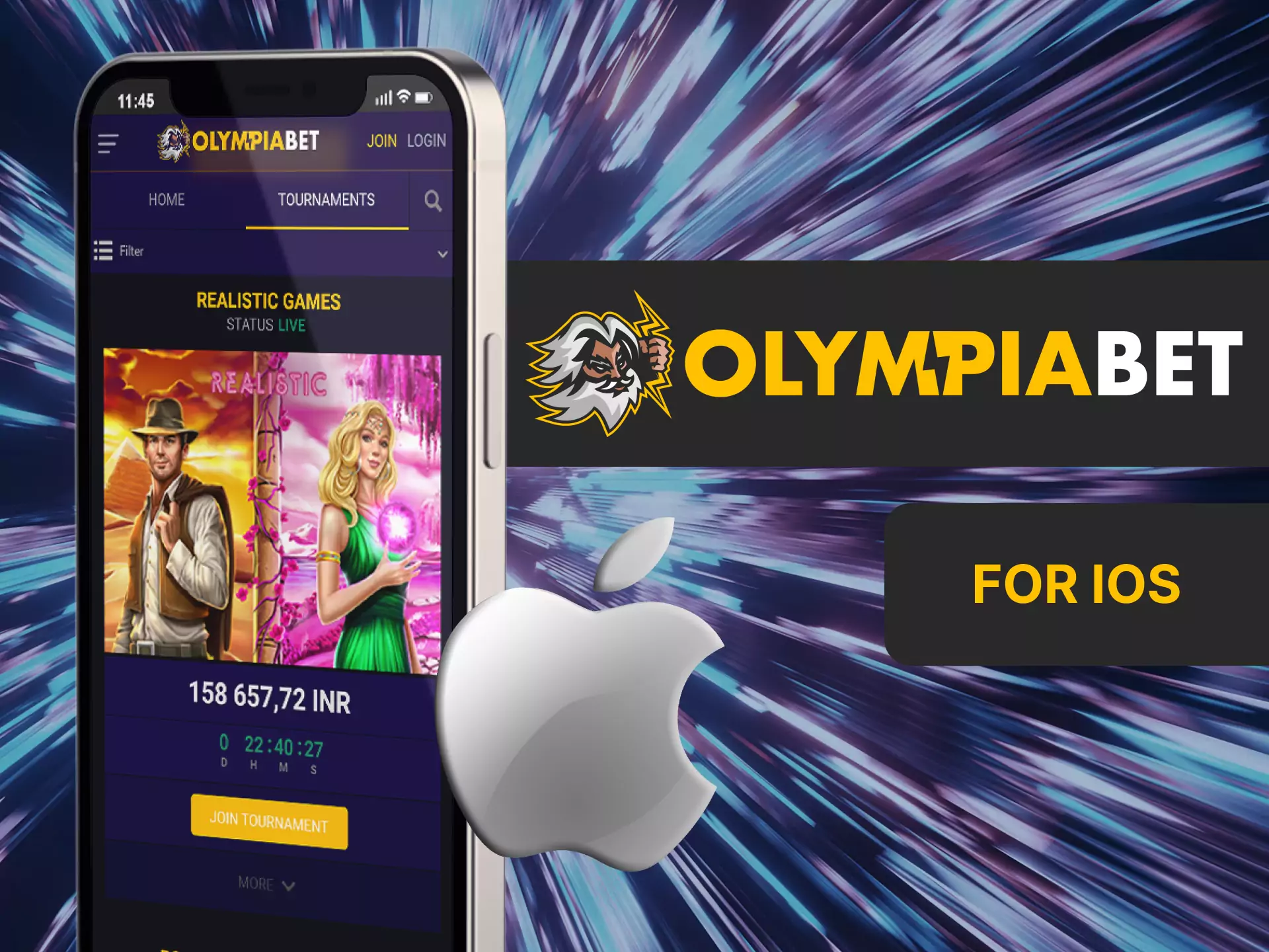 Use OlympiaBet on your iOS device.