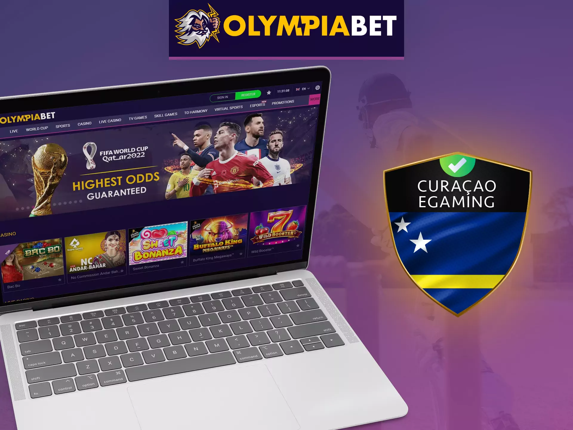 OlympiaBet is legal in India and safe for players.