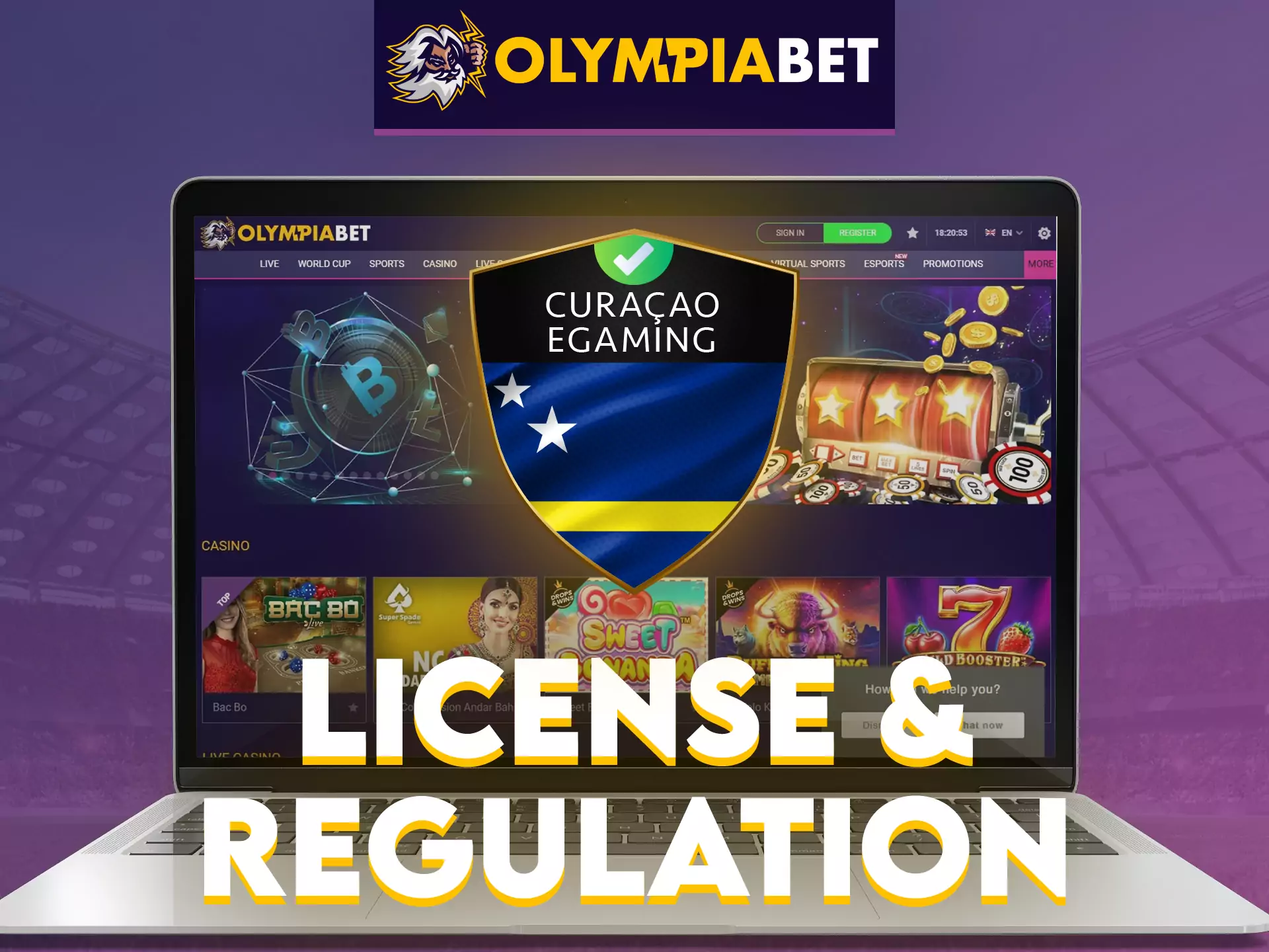OlympiaBet has an official license and is absolutely legal and safe for players.