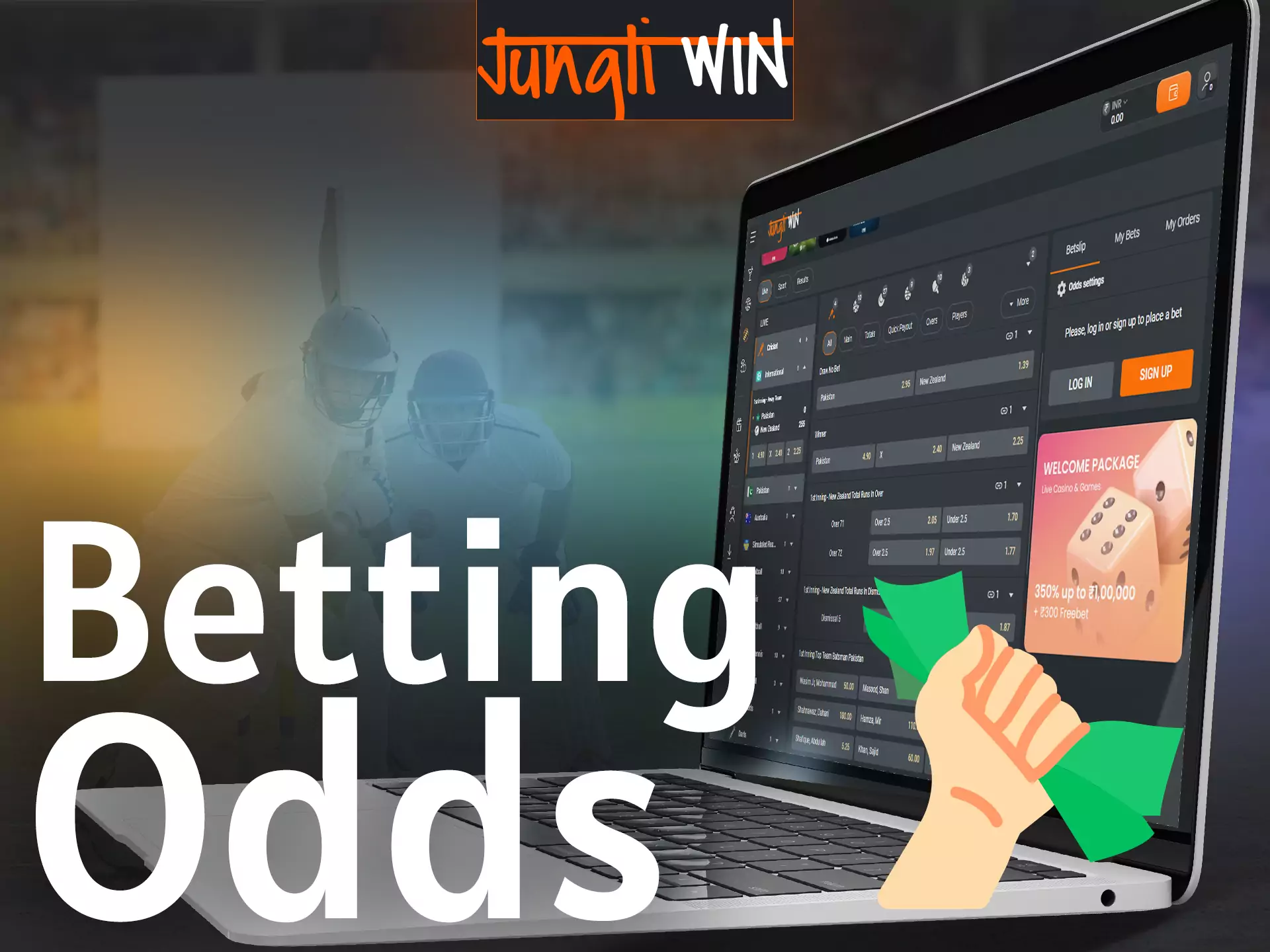 Jungliwin offers players special odds for betting on sports events.