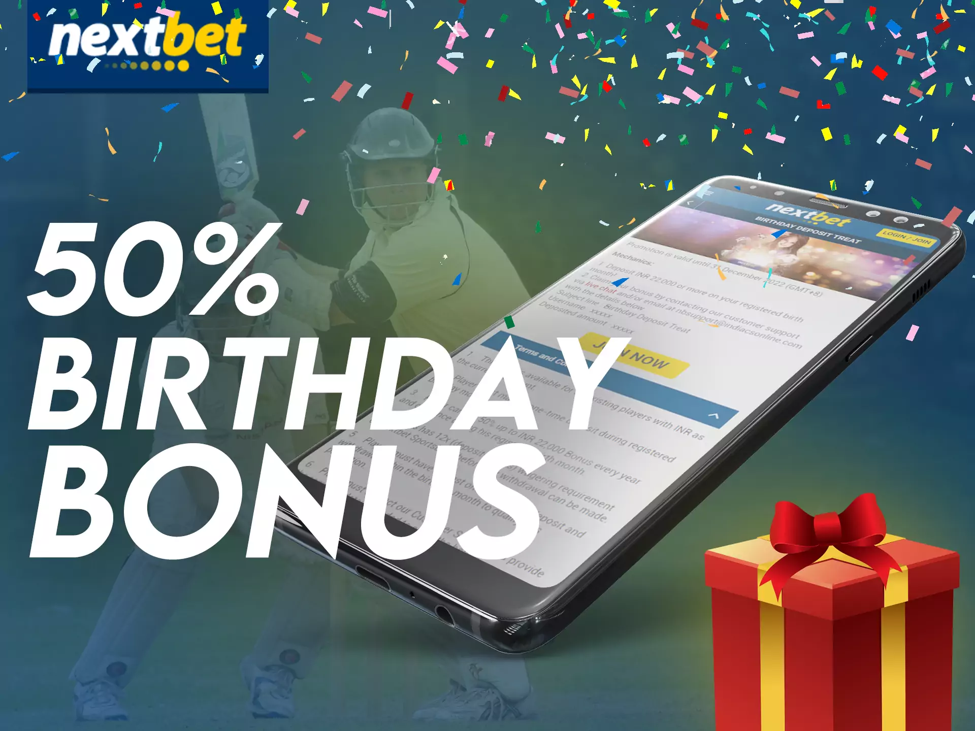 Get a special birthday bonus on Nextbet.