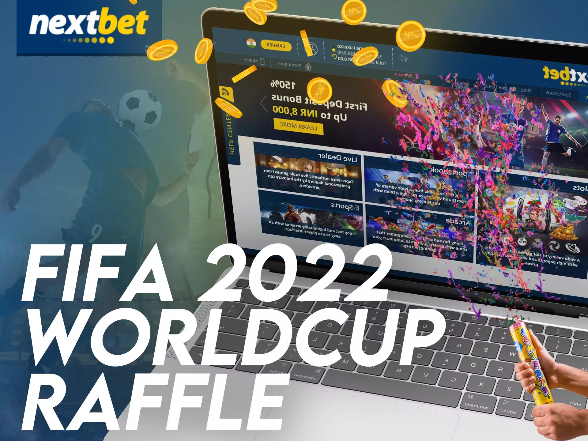 In Nextbet, get a special bonus for betting on FIFA games.