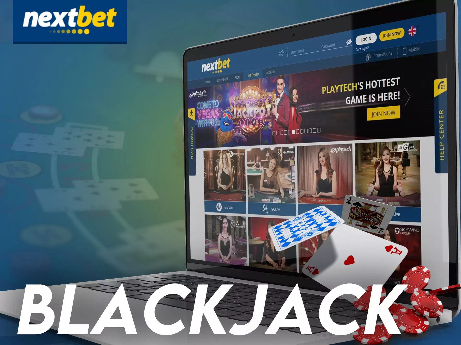 If you are a fan of card games, try to play blackjack at Nextbet Casino.