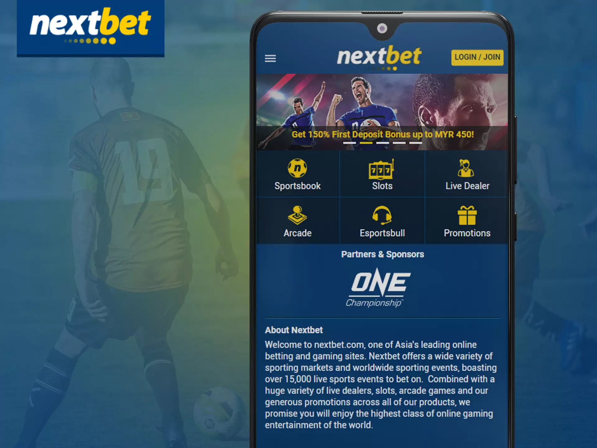 Nextbet allows its users to place bets and play in the mobile version of the site.