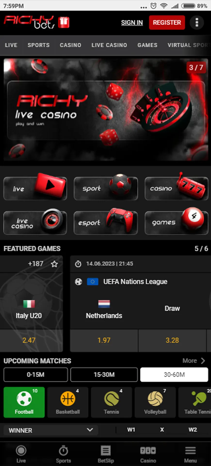 Enter on the main page and search for the download button.