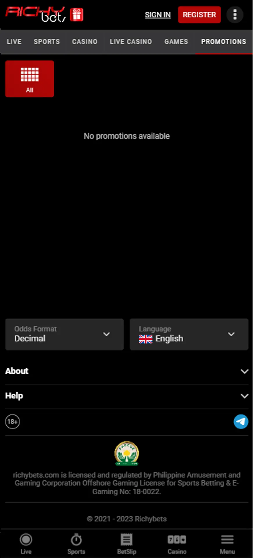 Visit the bonuses page.