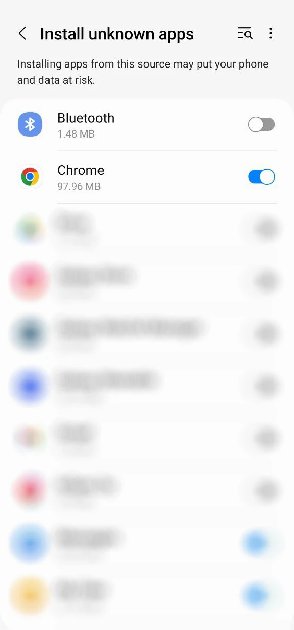 Change the settings on your phone to install the Fansport app.