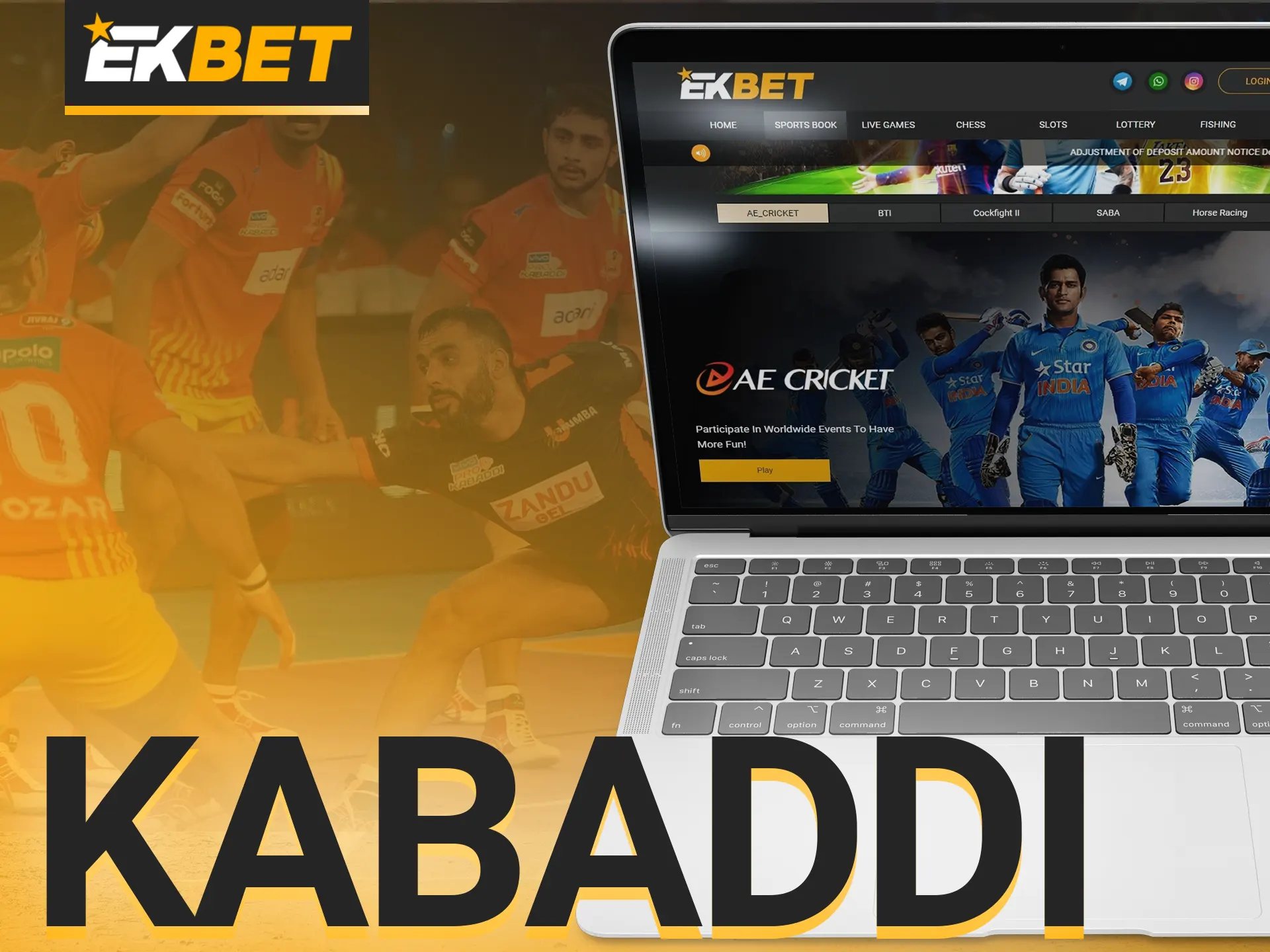 On EKbet, bet on kabaddi.