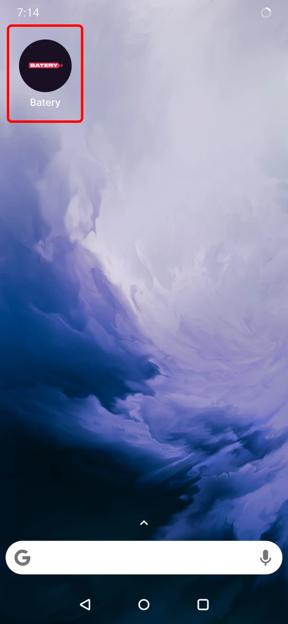 Open the Batery PWA app directly from your home screen.