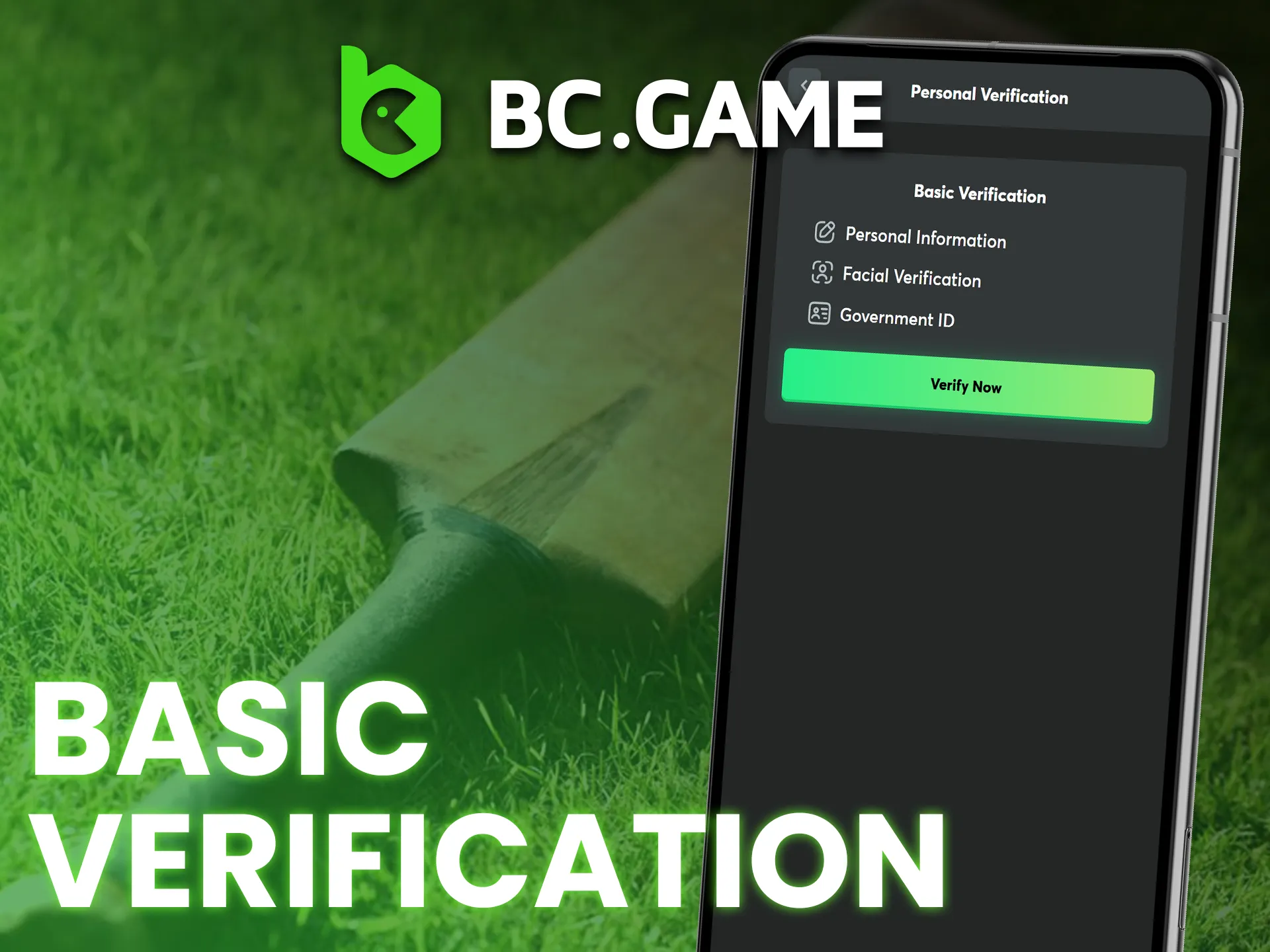 Secure your BC Game account with basic verification.