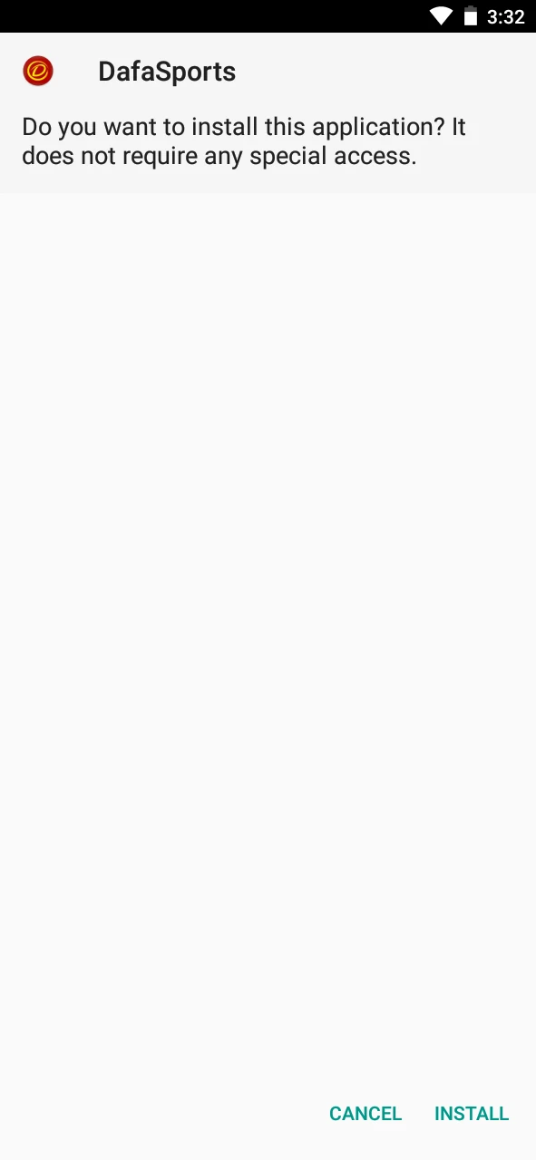 Install the Dafabet app.