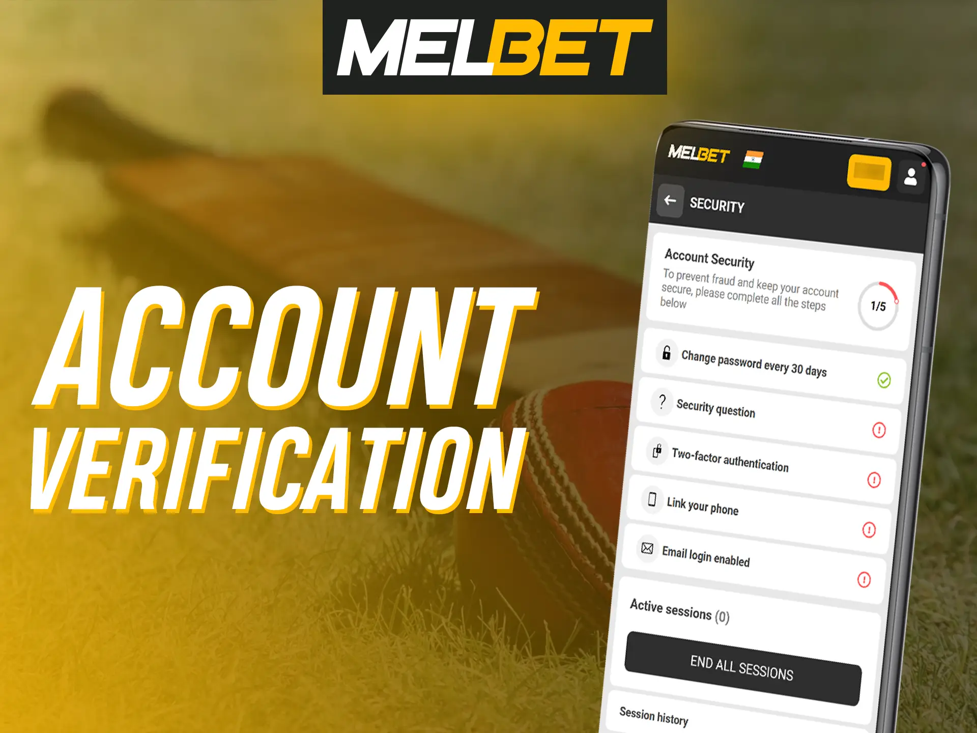 Protect your account by verifying your Melbet account.