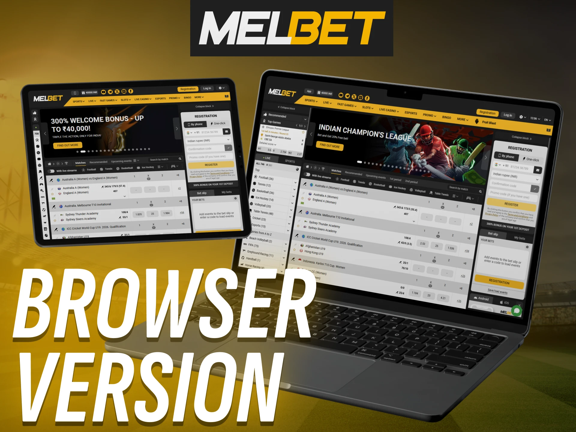 Use the Melbet browser version for seamless access without downloads.