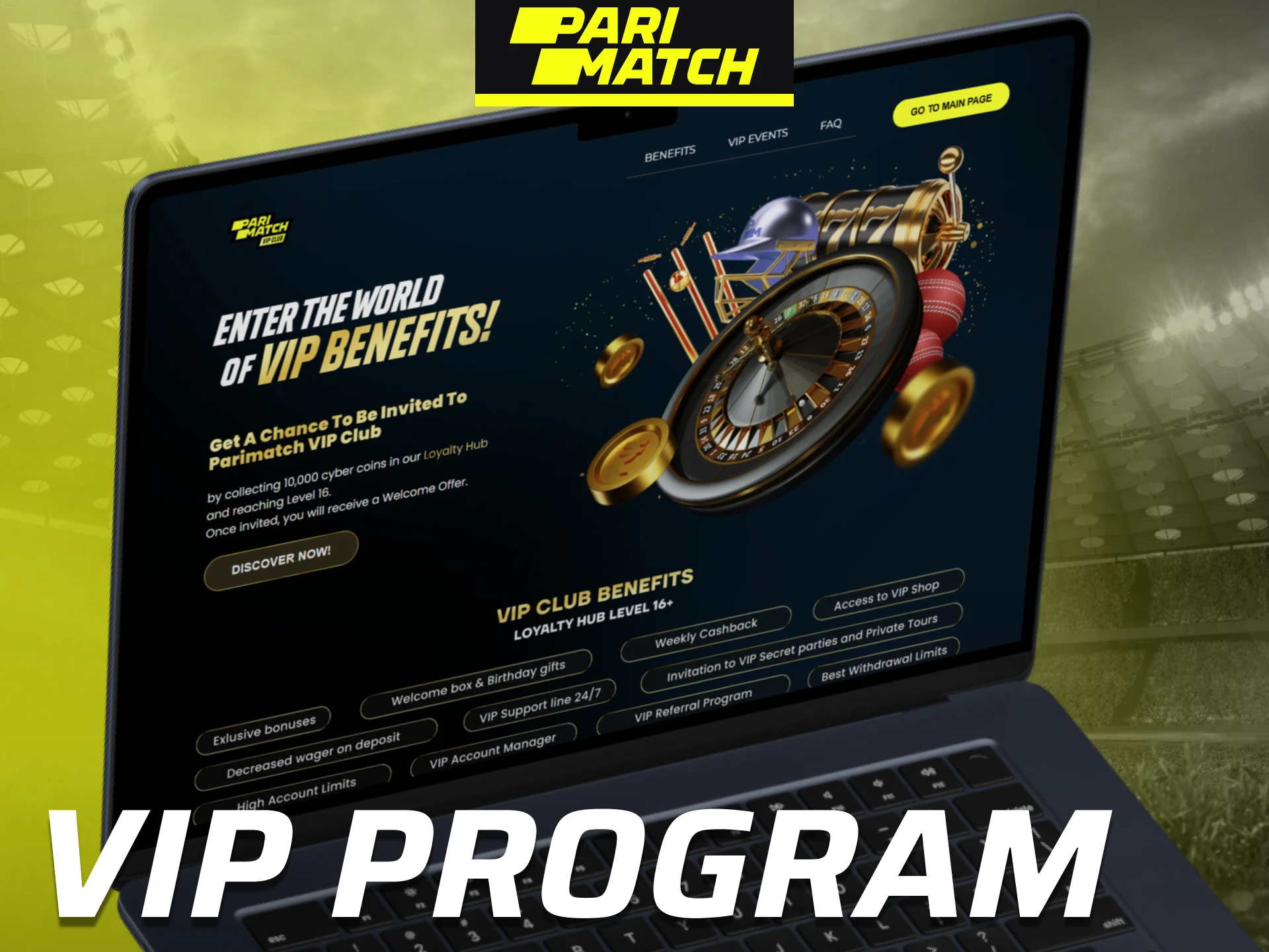 Enjoy exclusive rewards and benefits through the Parimatch India VIP Program.