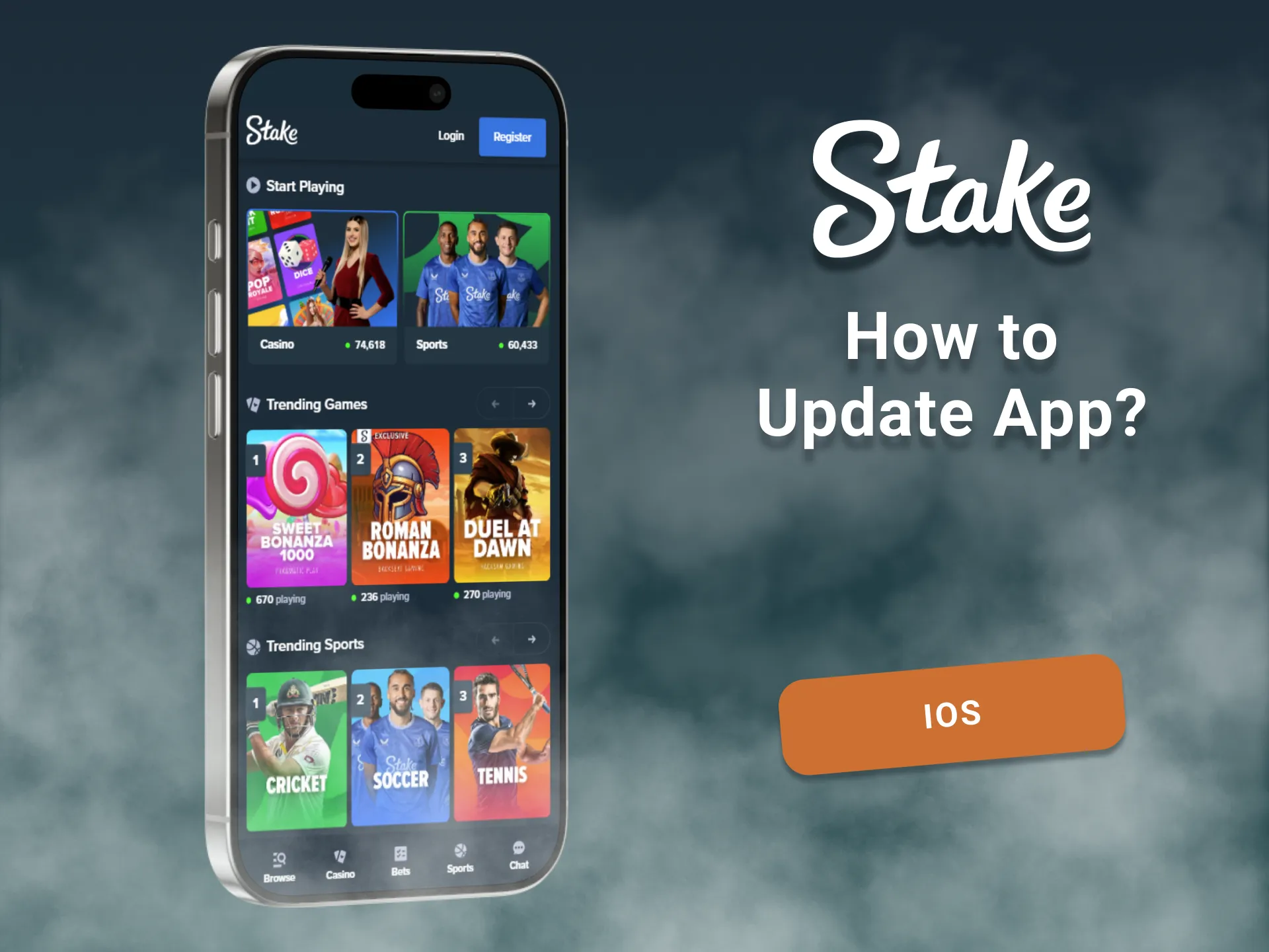 Follow the guide to update the Stake iOS app easily.
