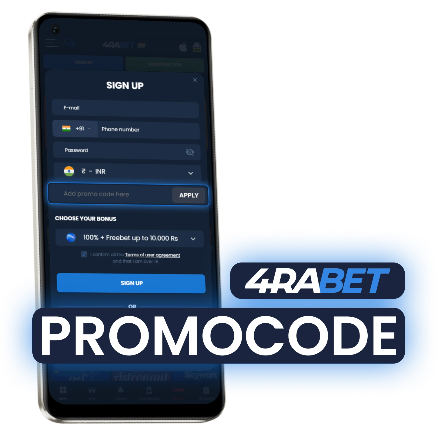 Use a 4Rabet promo code to unlock exclusive rewards in India.