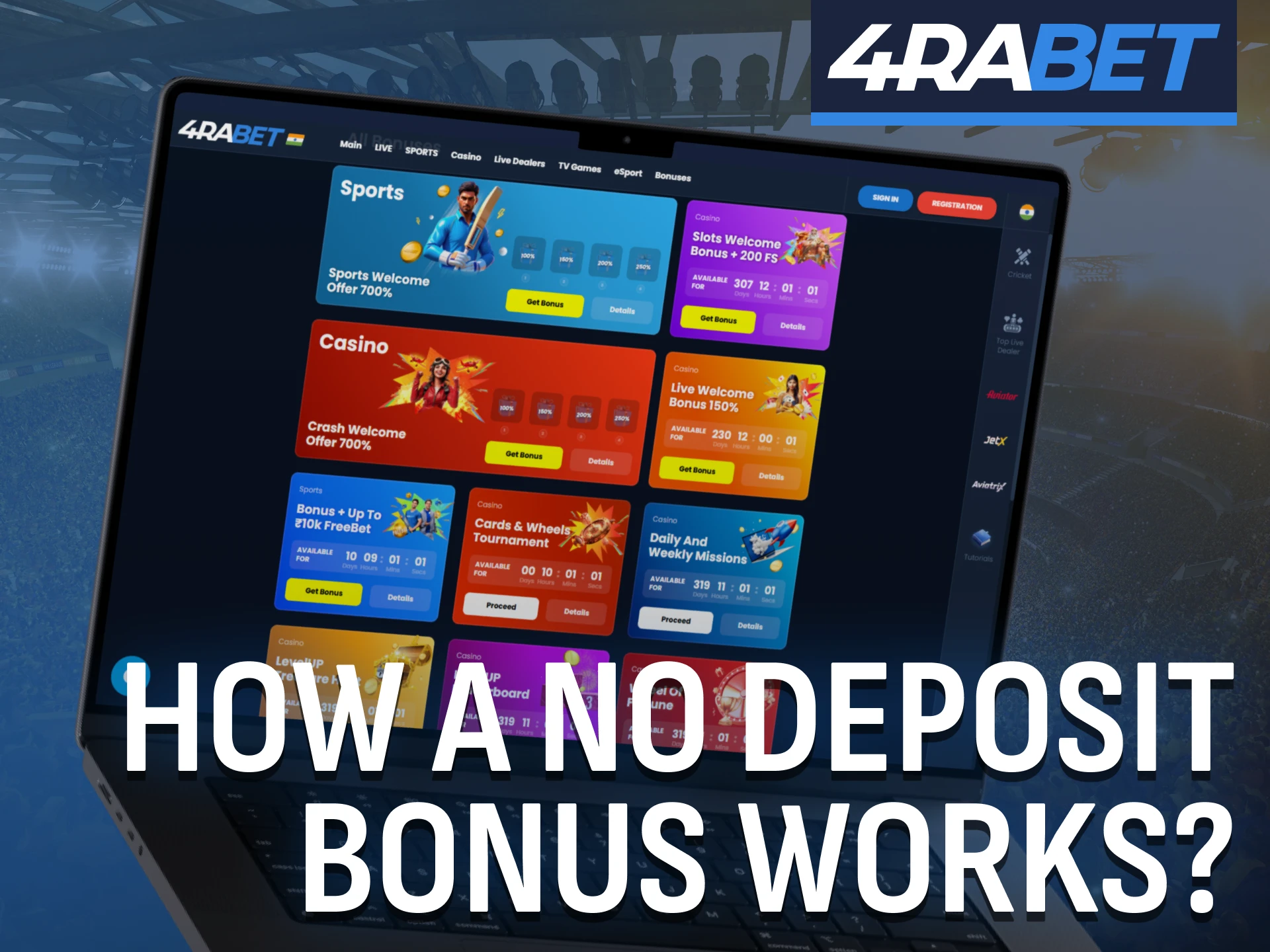 Understand how a no deposit bonus works on 4Rabet.