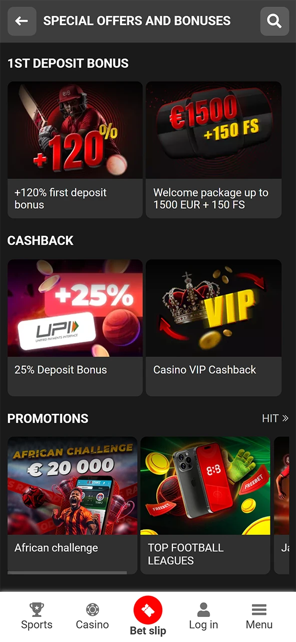 The 888Starz app features exciting bonuses and promotions.