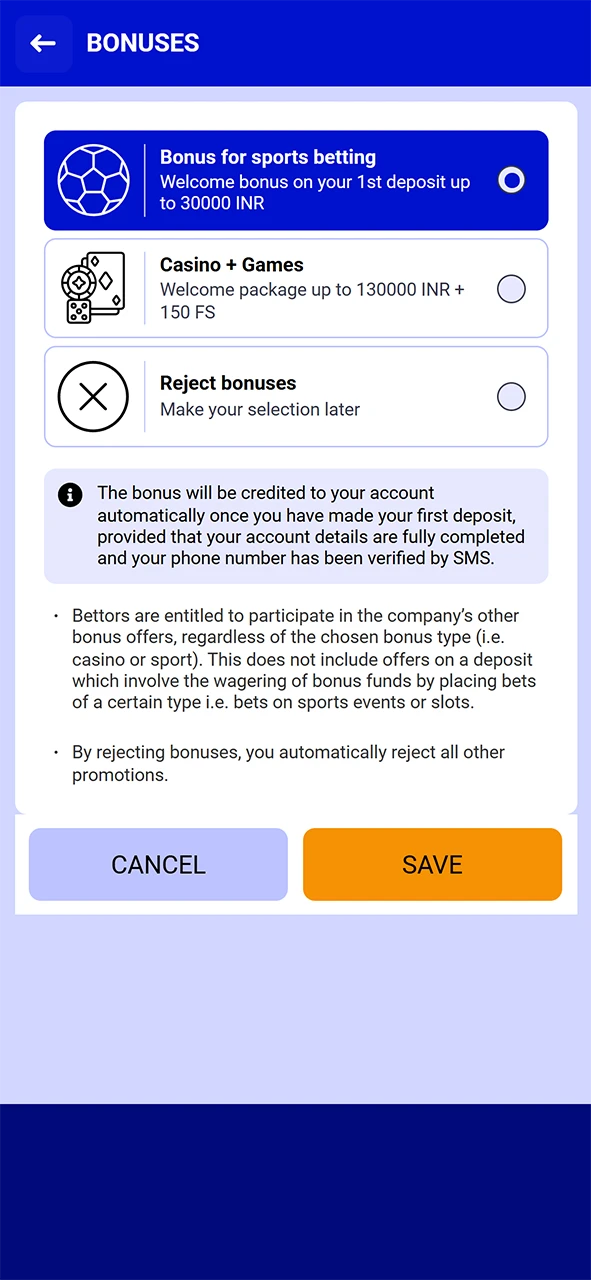 Specify the Paripesa sign-up bonus.