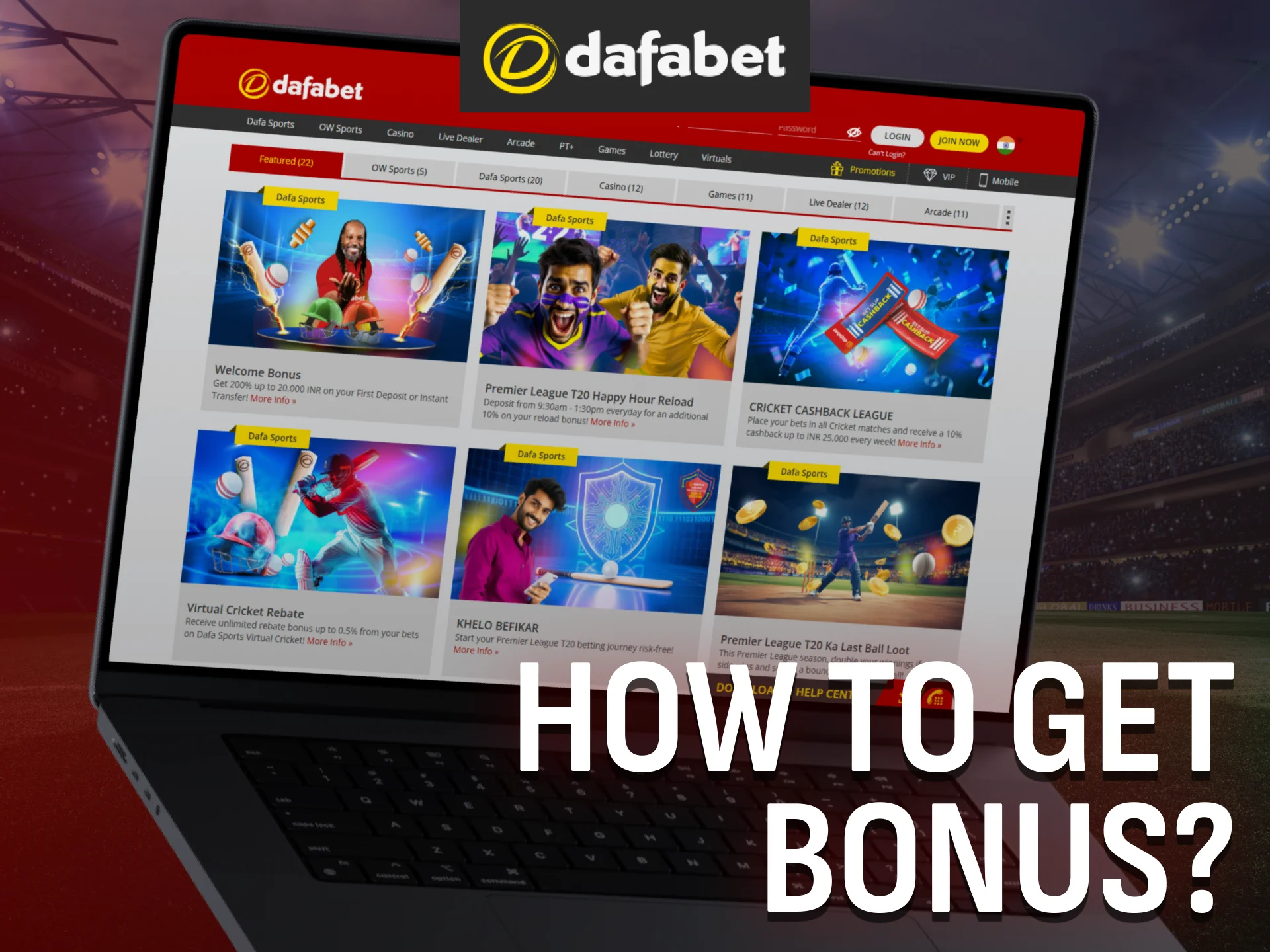 Discover how to get the Dafabet bonus in a few easy steps.