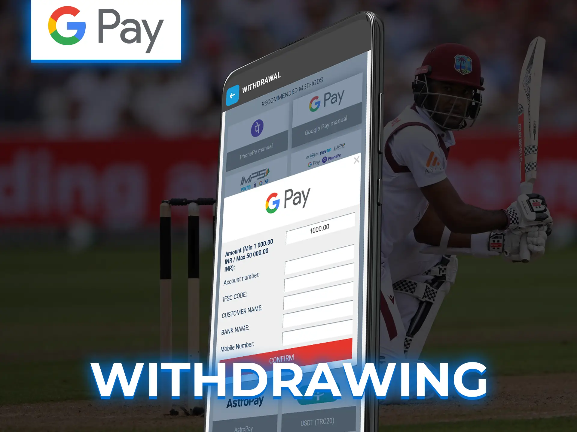 With Google Pay, you can easily withdraw your winnings from betting sites.