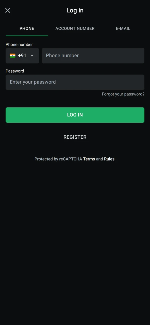 Log into your Leon Bet account to begin the deposit process.