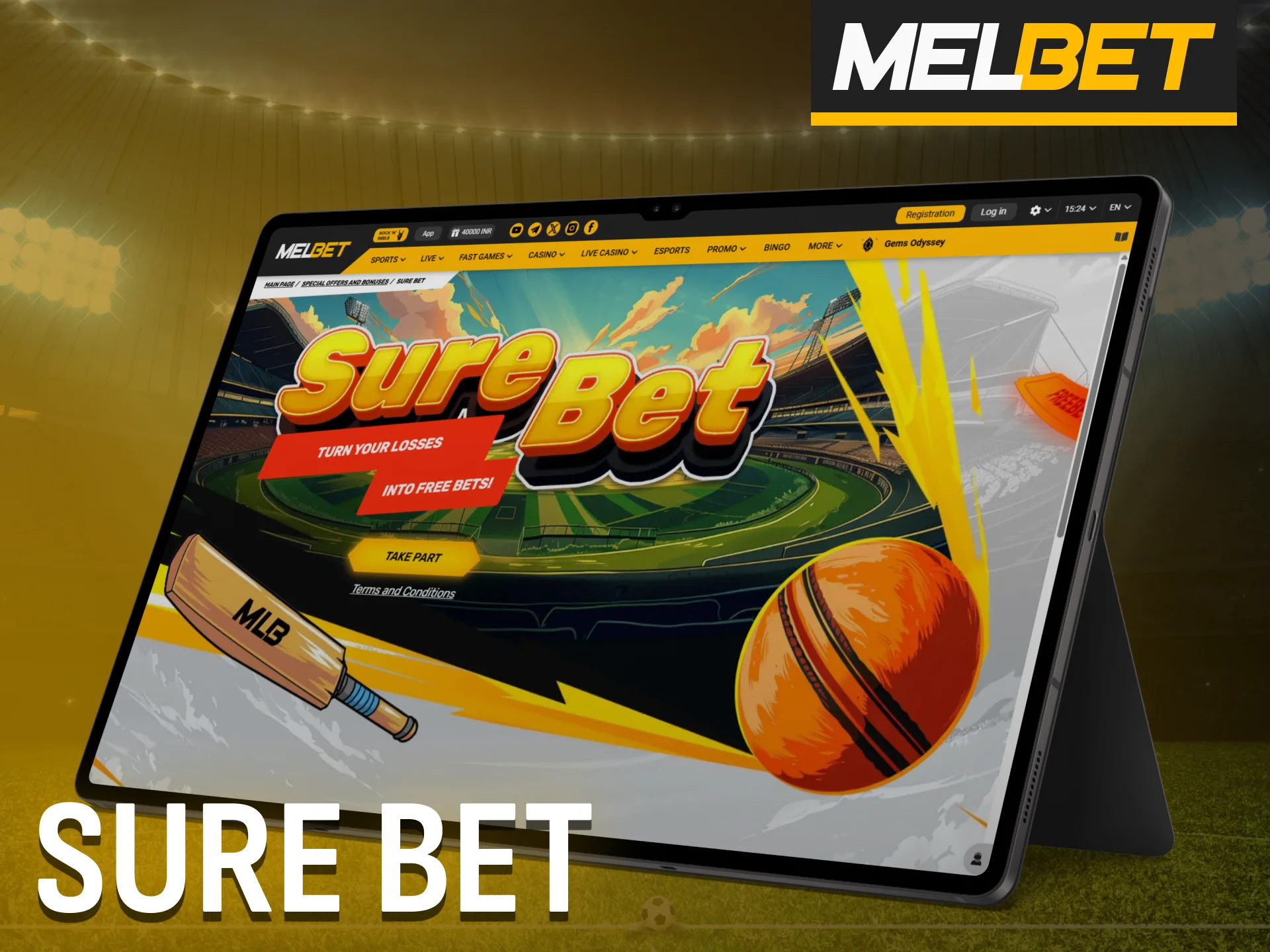 The Melbet Sure Bet feature gives more confidence in your wagers.