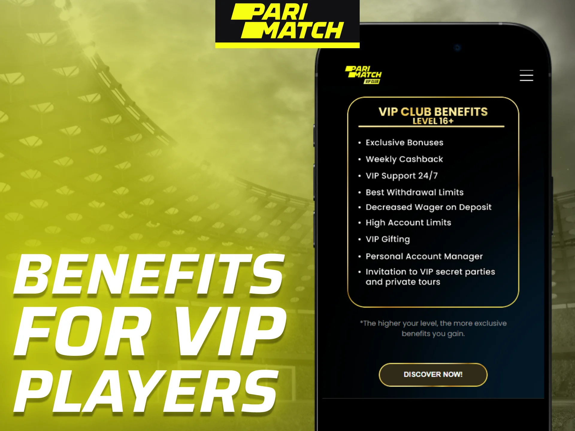 VIP players at Parimatch receive exclusive benefits.