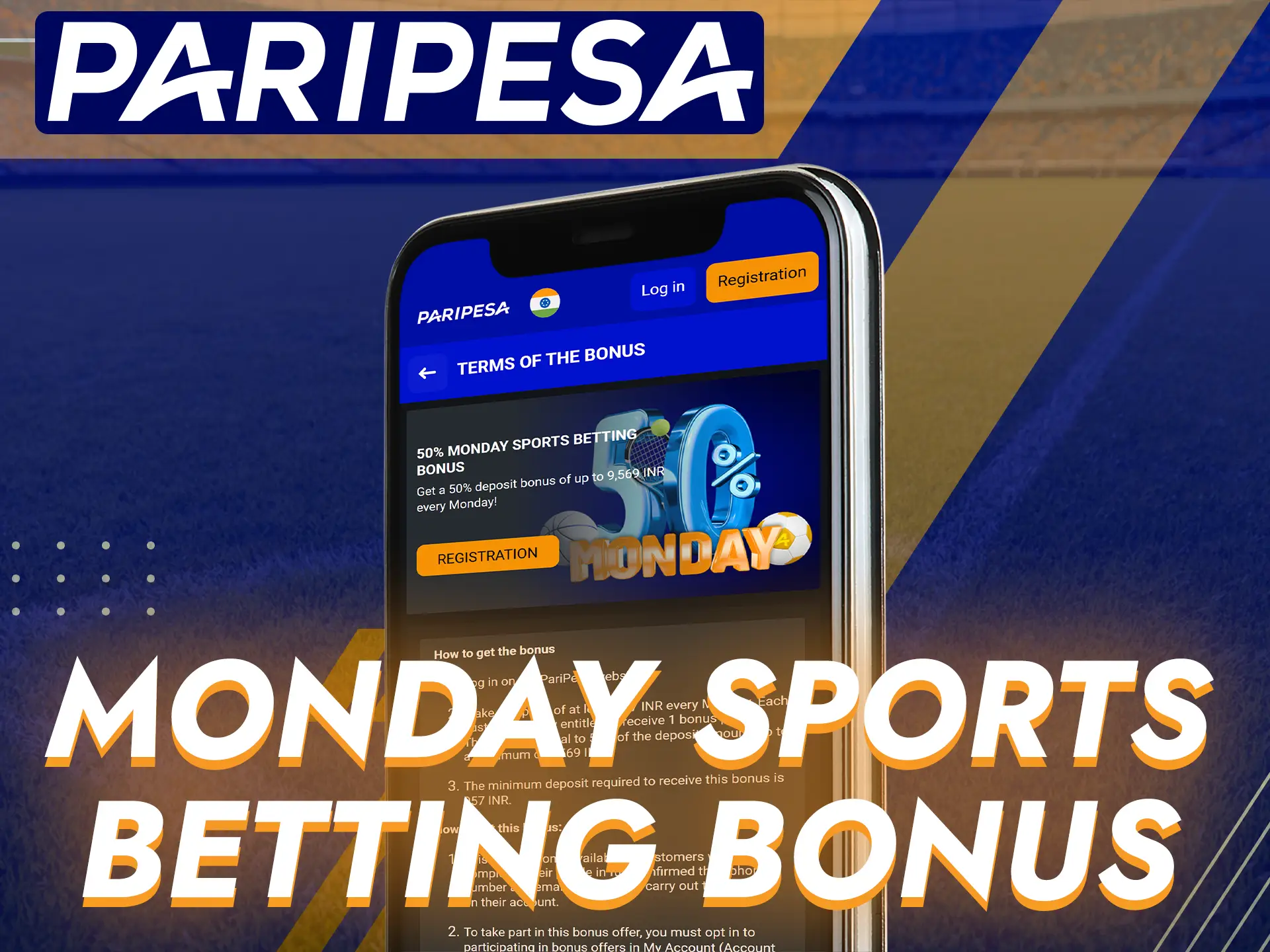 Paripesa is offering a sports betting bonus on Monday.
