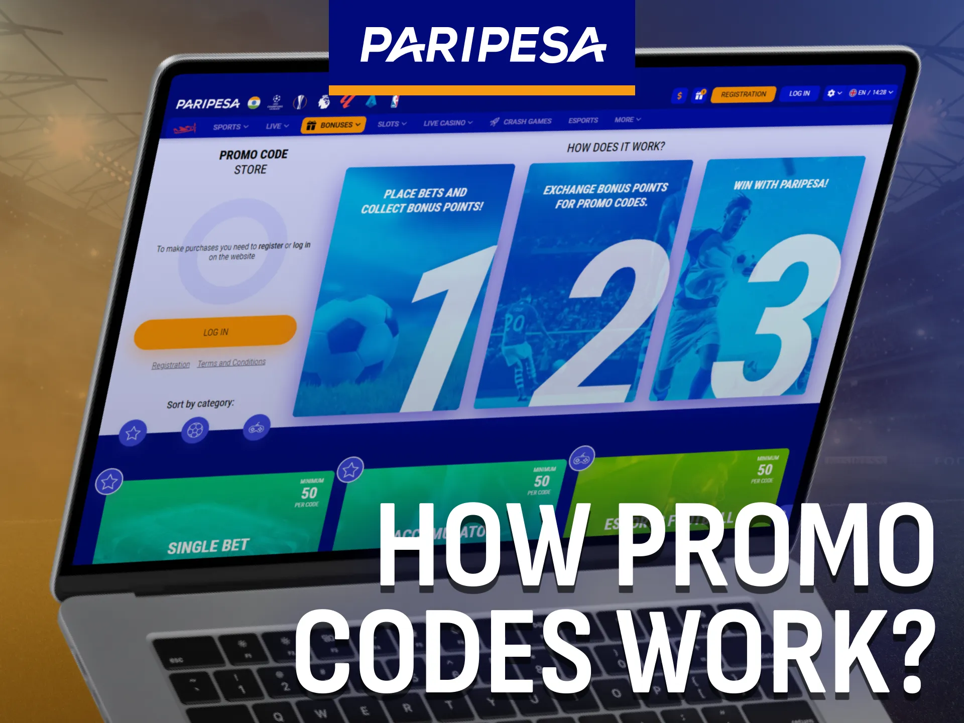 Paripesa promo codes give access to extra betting rewards.