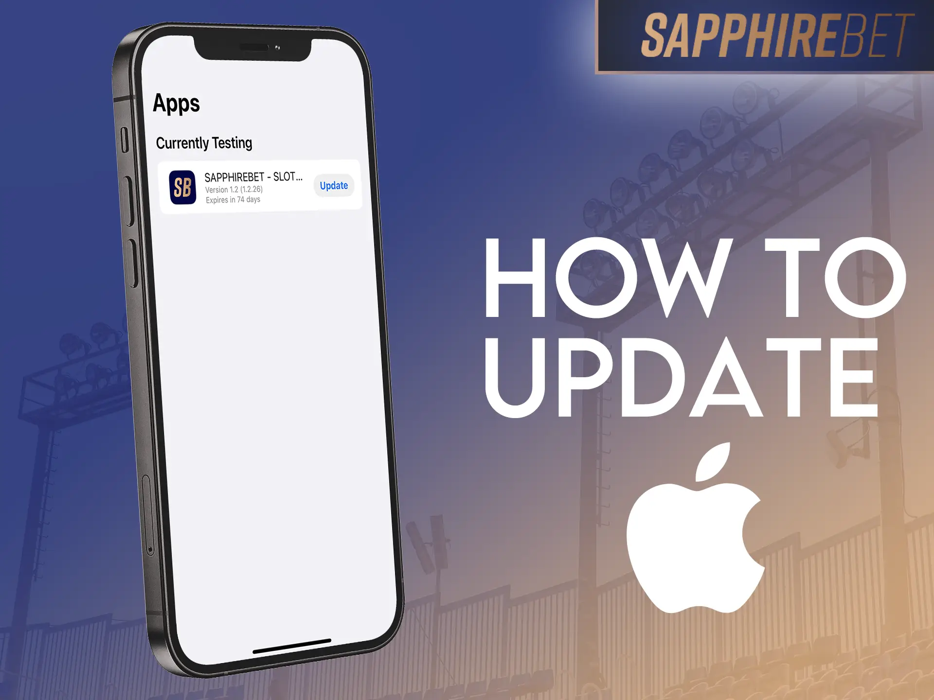 Learn how to update the SapphireBet app for iOS.