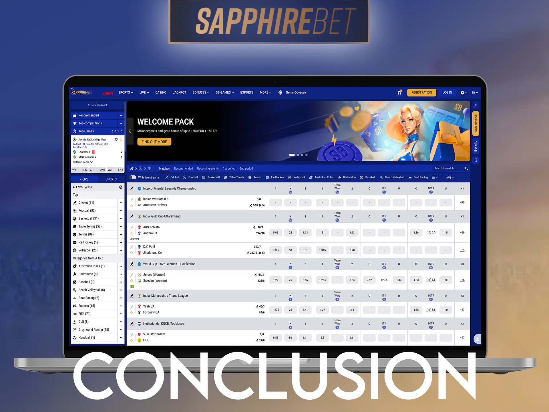 SapphireBet offers Hindi support, live streams, and quick sign-up.