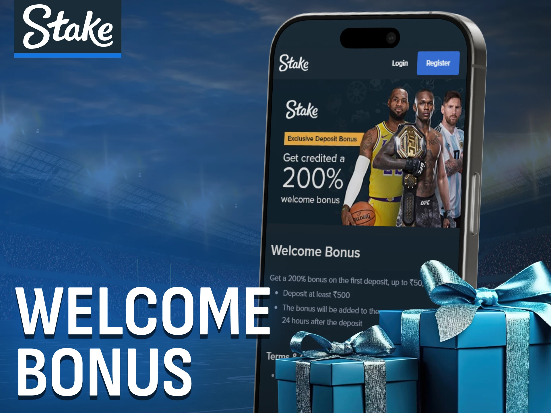 The welcome bonus at Stake gives players in India a strong start.