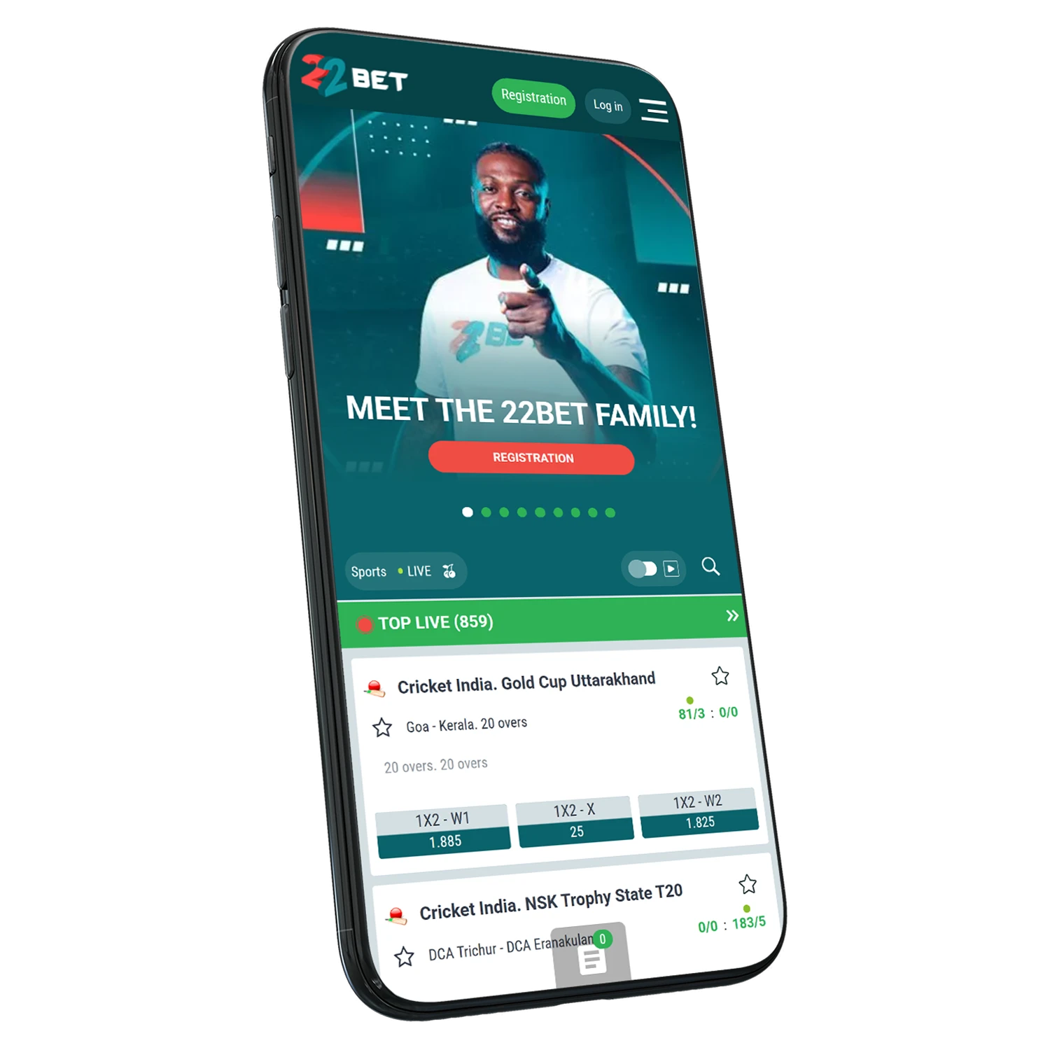22Bet app offers fast sports betting with live events, quick odds, and easy bet history.