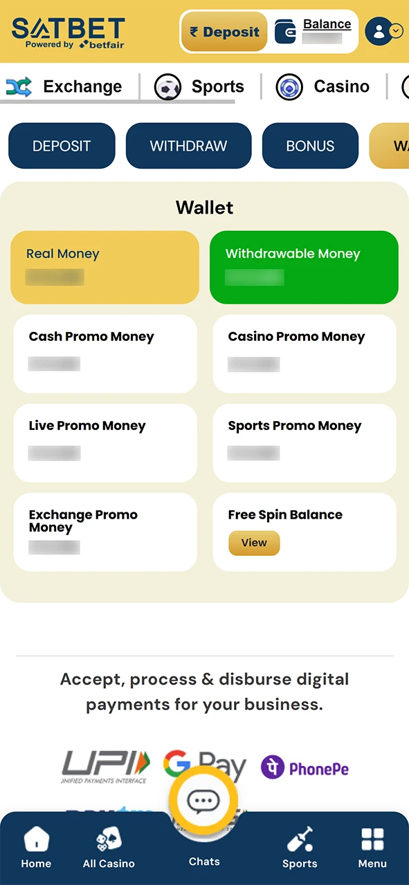 You will receive the Satbet bonus after you make a deposit.