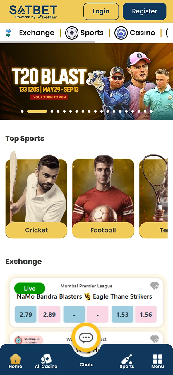 Start using Satbet PWA after installing it on your iOS device.