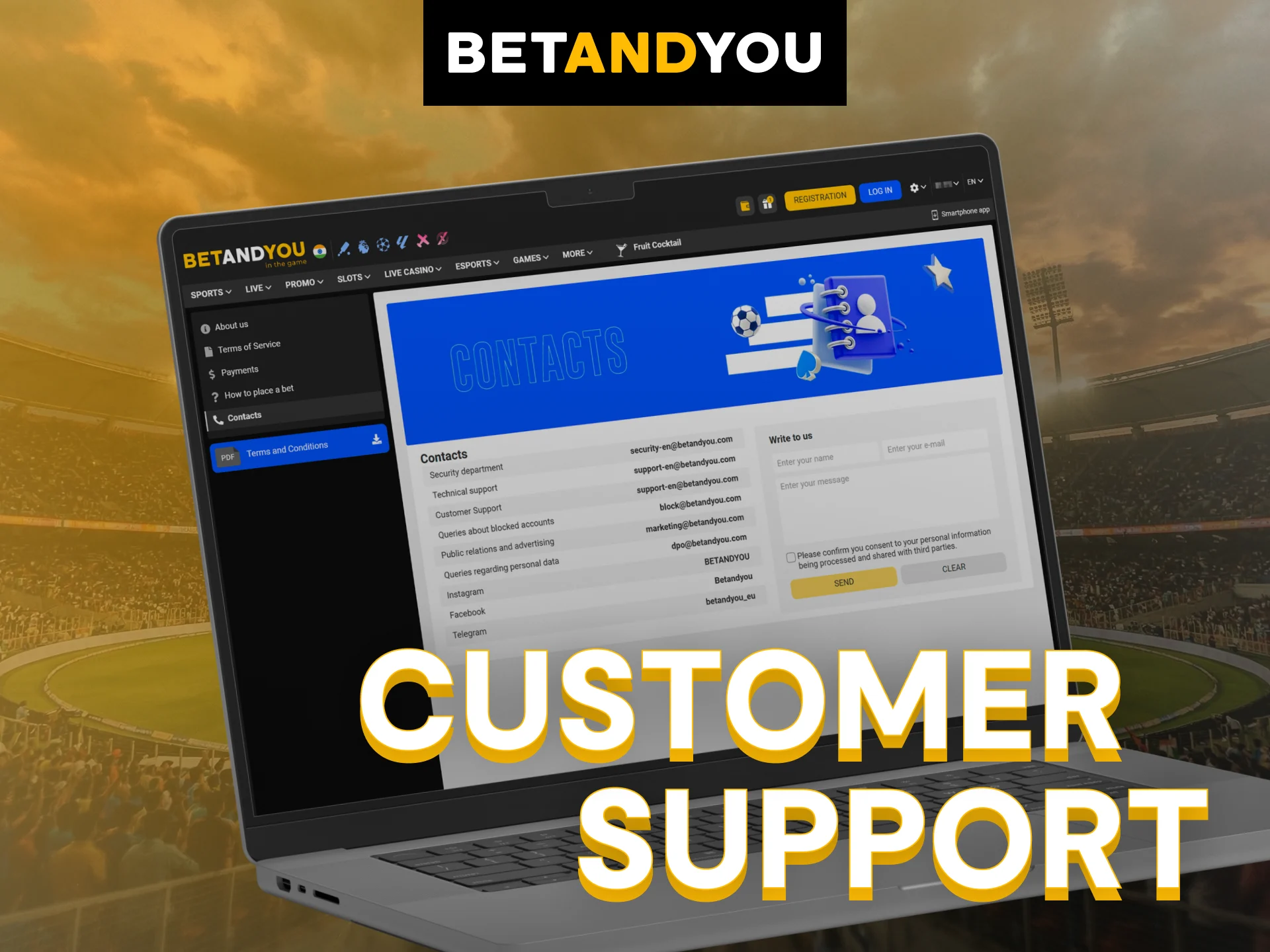 Reach out to Betandyou India support for professional betting assistance.