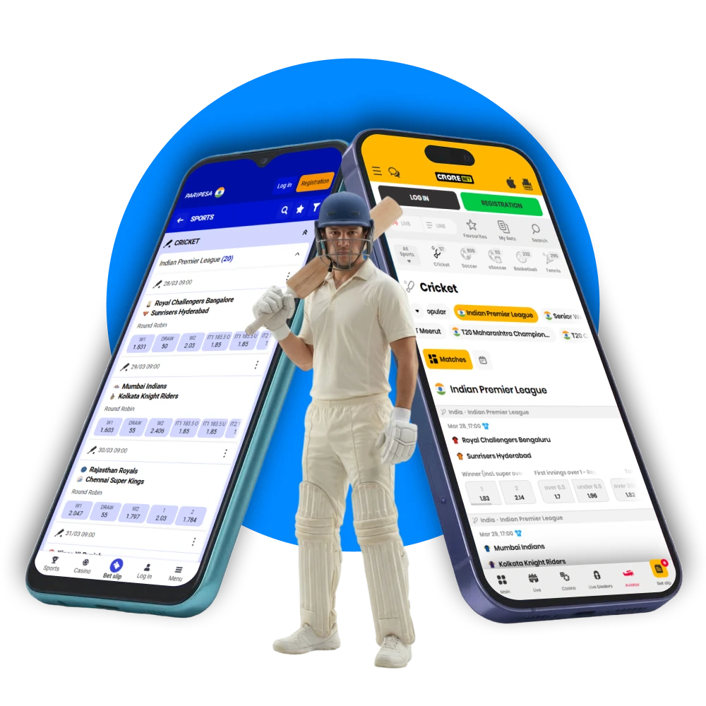 Header banner for a mobile guide to IPL betting apps.